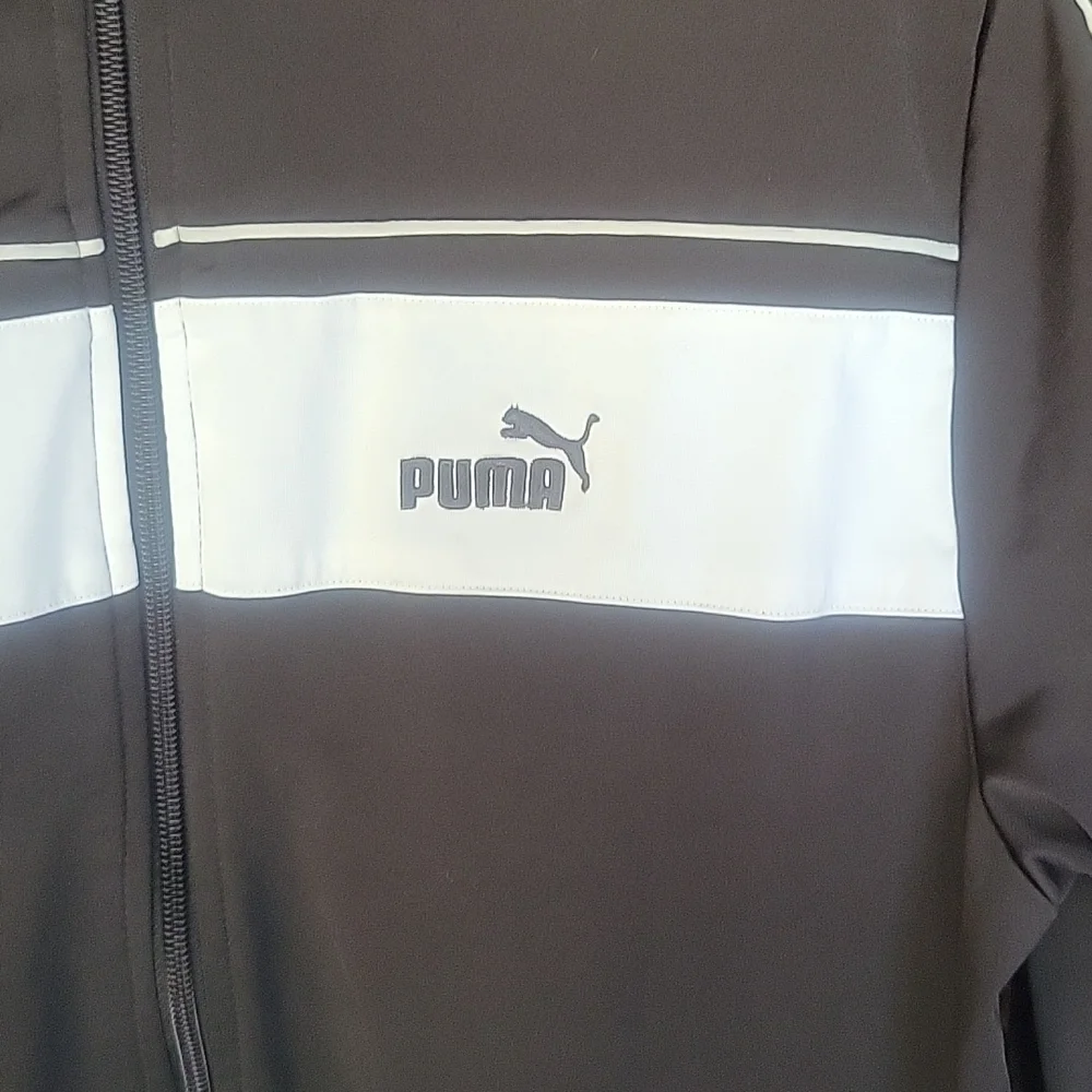 Puma Black and White Track Jacket Size Medium